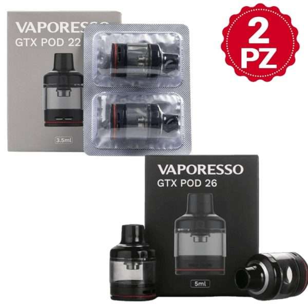 VAPORESSO GTX PODS DE REPUESTO piezas