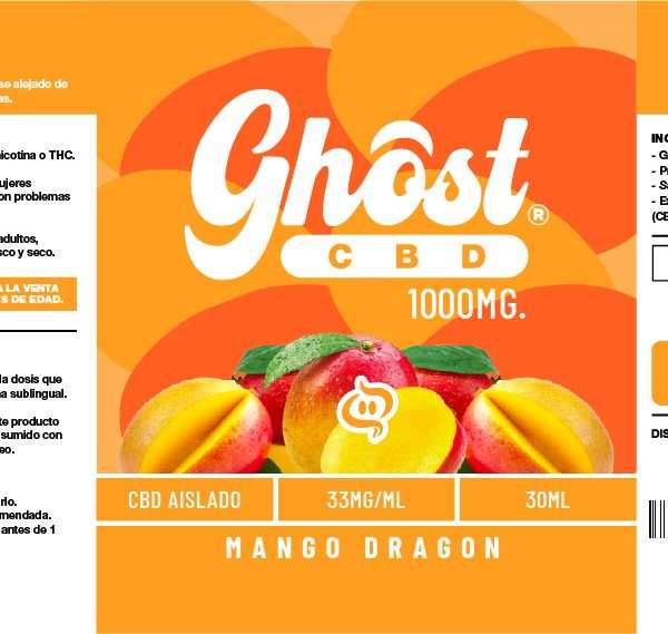 Vapeghost Ghost CBD Mango Dragon CBD