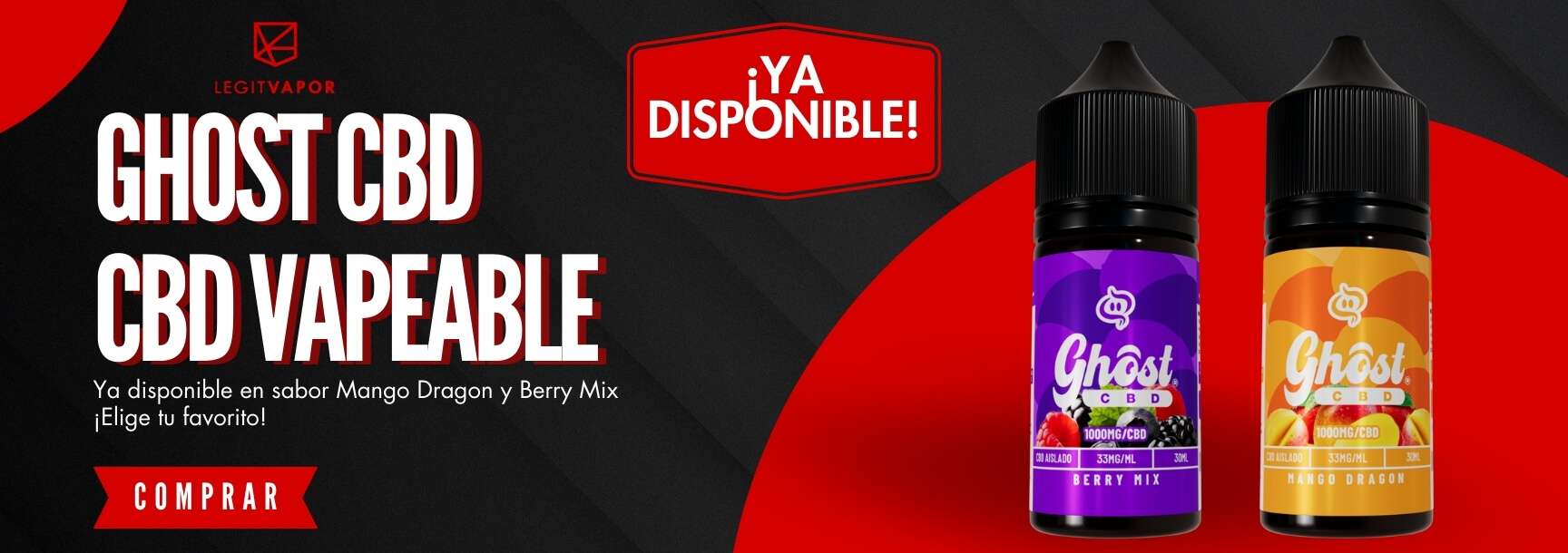 Ghost CBD Vapeable Ya Disponible slider banner