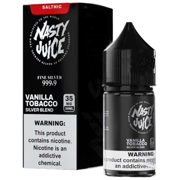 Nasty Juice Salts Series 30 ML Vanilla Tobacco Silver Blend 35 mg