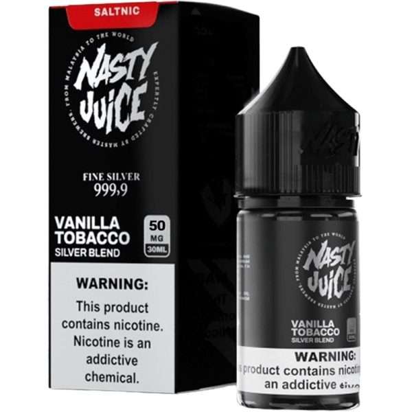 Nasty Juice Salts Series 30 ML Vanilla Tobacco Silver Blend 50 mg