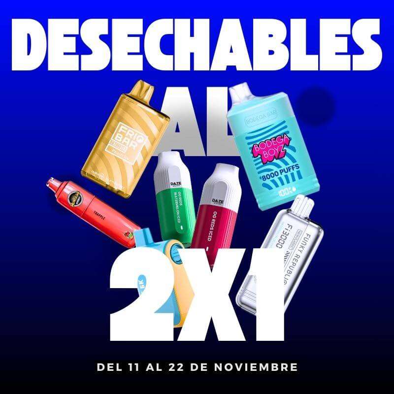 Equipos desechable 2x1 promo limitada