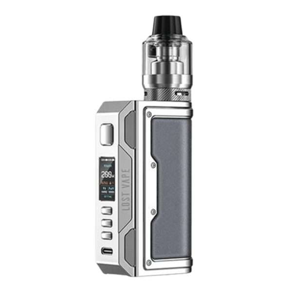 Lost Vape Thelema Quest 200W Kit Stainless Steel Leather