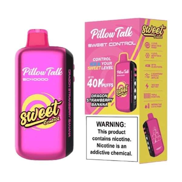 Pillow Talk Sweet Control SC40000 40,000 PUFFS desechable Dragon Strawberry Banana