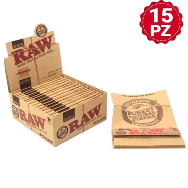 Raw Artesano Canalas King Size Slim 15 piezas