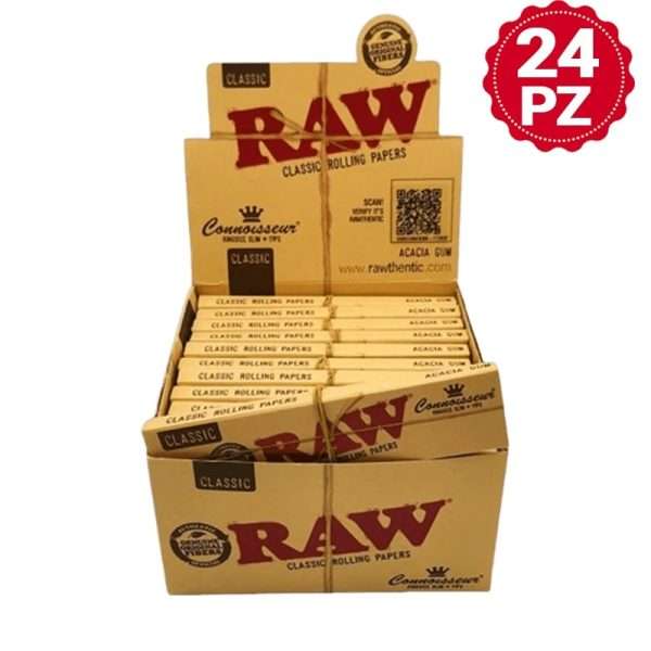 Raw Conoisseur Canalas King Size Slim con filtro 24 piezas