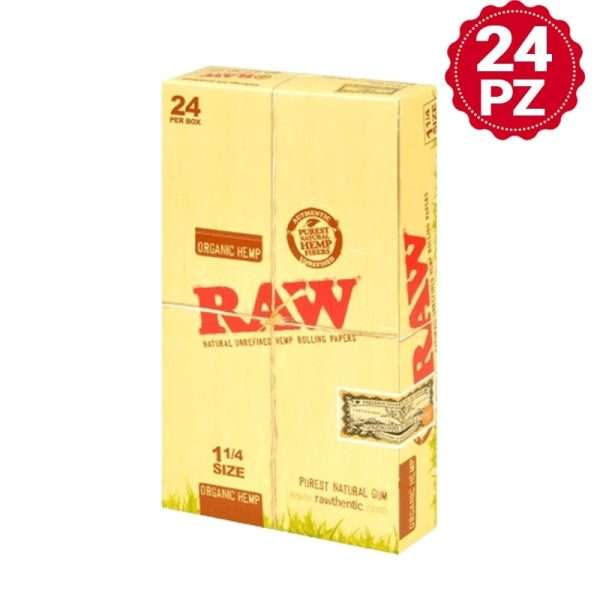 Raw Organic Hemp Canalas 1 1%4 24 piezas