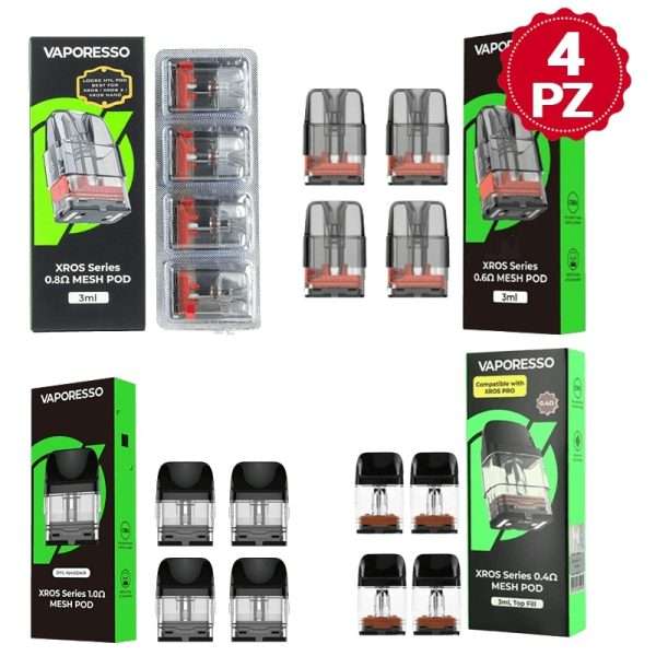 Vaporesso XROS Series Pods de repuesto 4 piezas nuevo